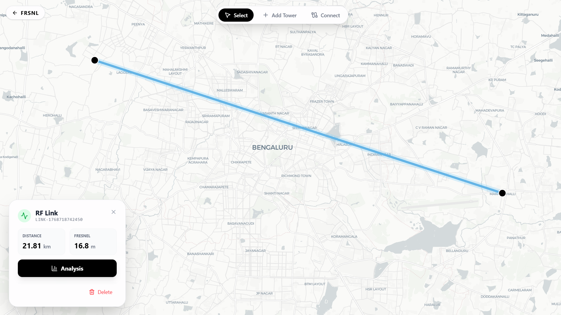 FRSNL Link Planner screenshot 2